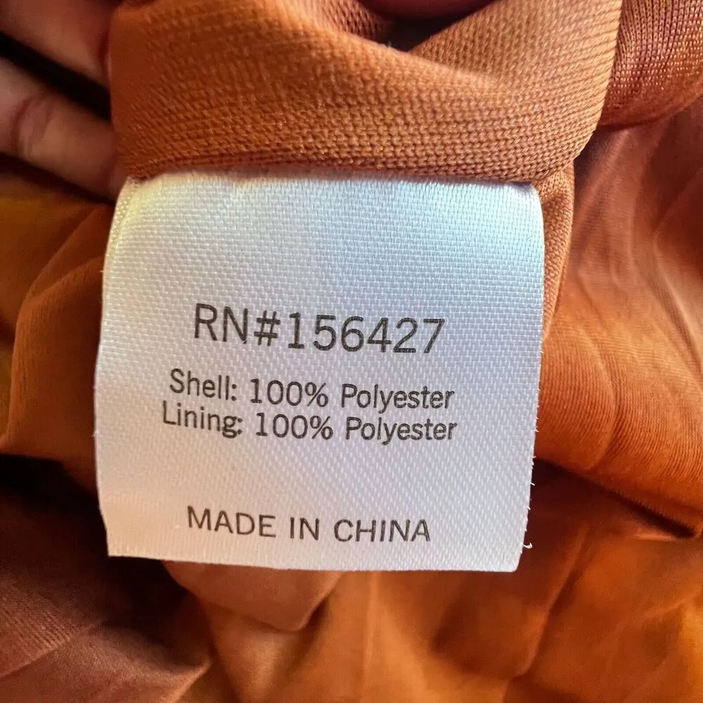 Sweet Salt Floral Long Sleeve Bohemian chic multicolor Key Hole Back Dress 12 Brown - Image 7