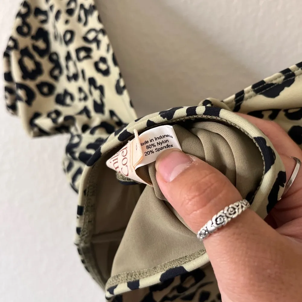 Camila Coehlo Leopard Swim Top Size S - Image 5
