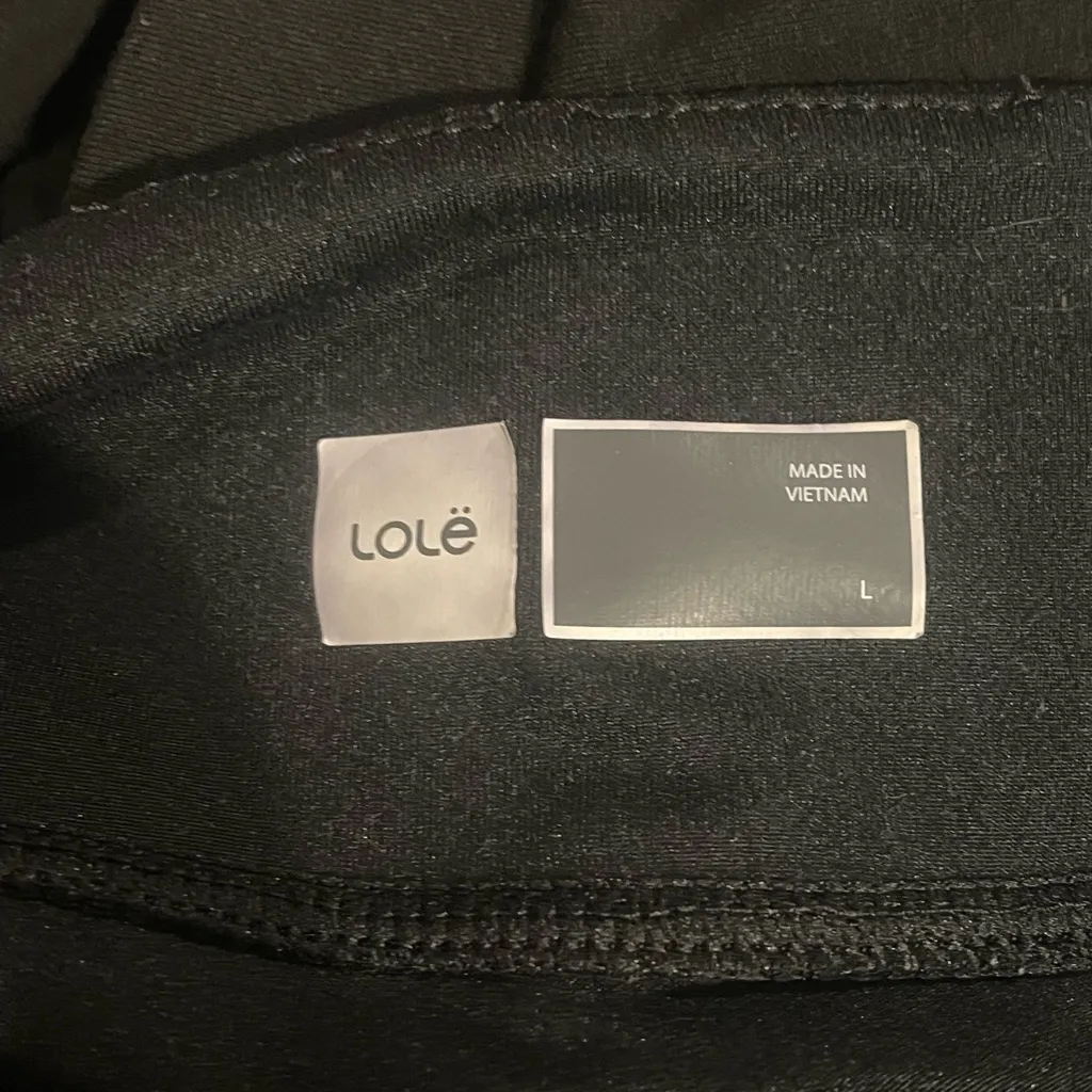 Lole black joggers athletic pants drawstring woman’s large EUC - Image 6