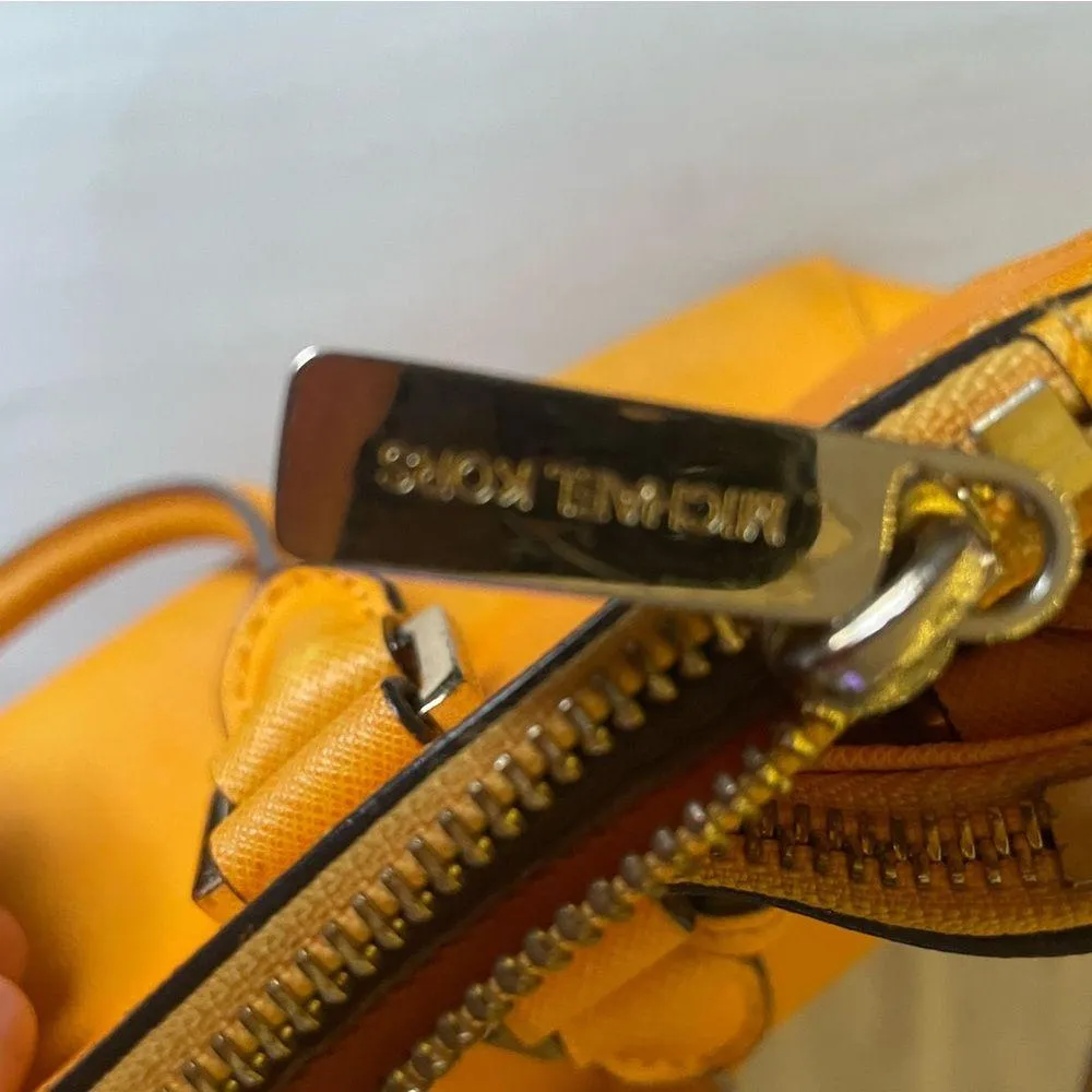 Michael Kors Large Yellpw Sun Saffiano Leather Satchel - Image 9