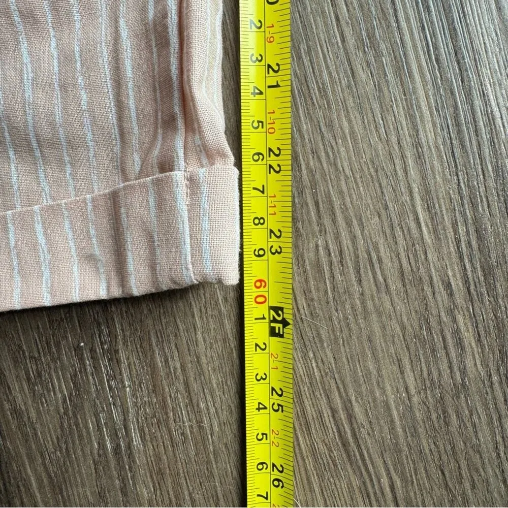 Sienna Sky Paper Bag Waist Pants Striped Bow Tie Womens Size‎ M Medium - Image 9