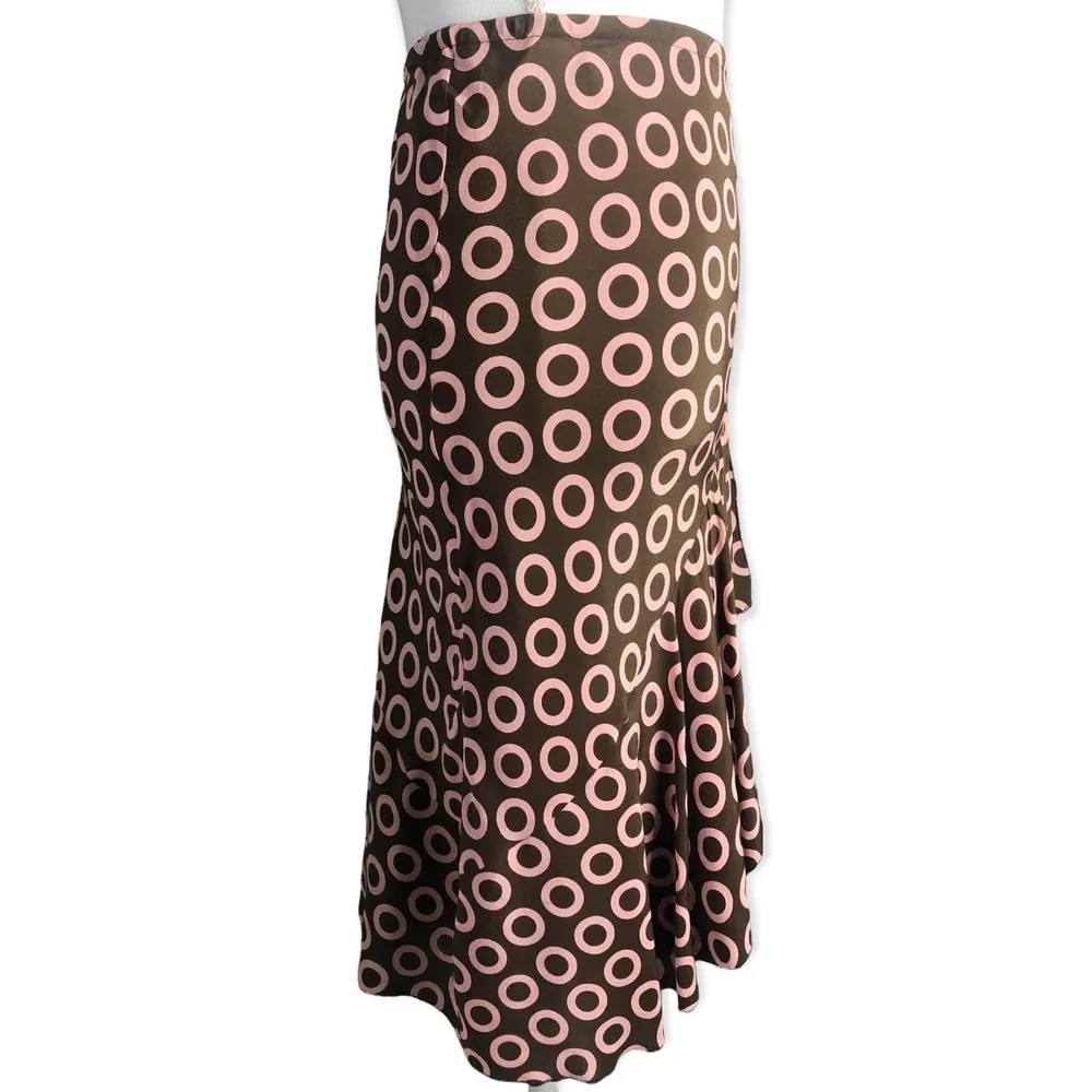 Schlumberger Vintage Silk Asymmetrical Ruffled Round Circle Skirt Size 6 - Image 64