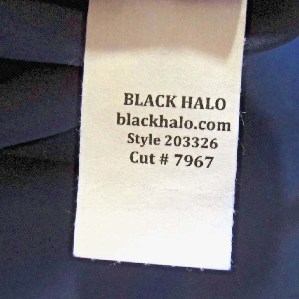NWT Black Halo Jackie O in Eclipse Stretch Gabardine Belted Sheath Dress 2 $390 - Image 6
