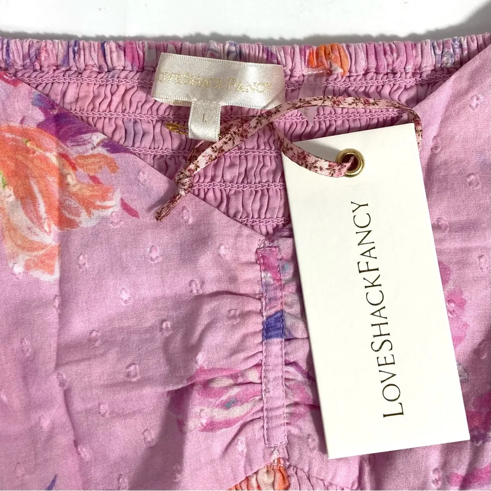 LoveShackFancy Jarrah Dress Royal Pink Berry Large NWT - Image 15