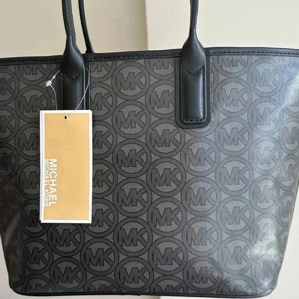 MICHAEL KORS Jodie Small Logo Jacquard Tote Bag Small Tote - Black MSRP $348 NWT - Image 13