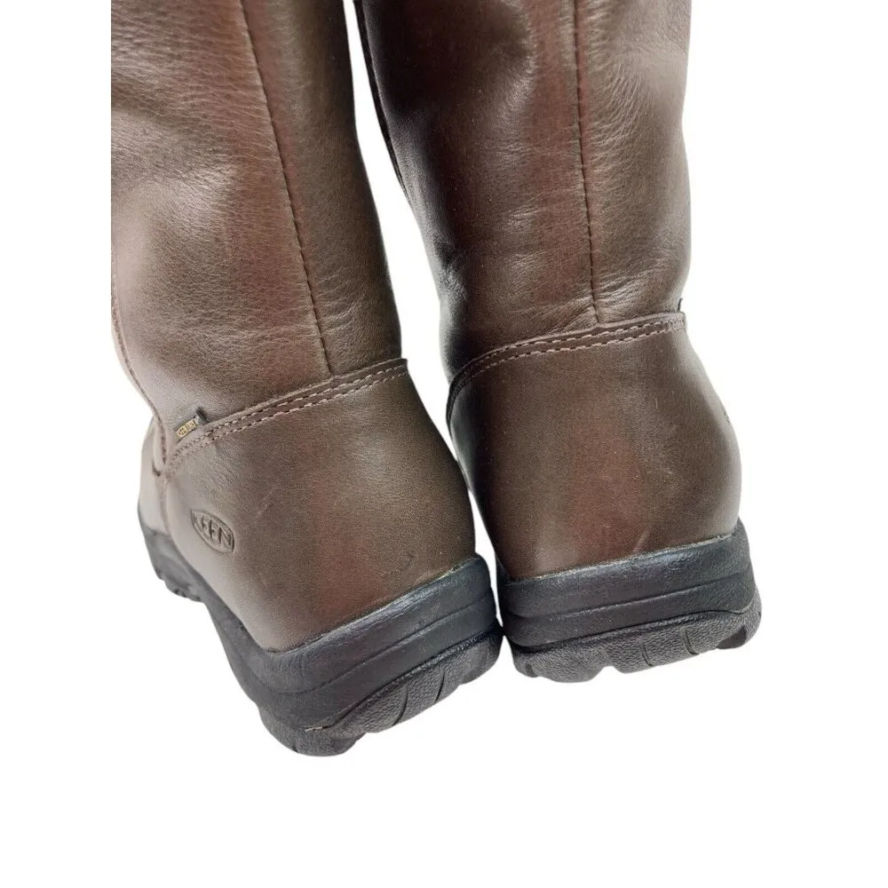 Keen Laken Boots Brown Leather Tall Equestrian Riding Ranchwear Waterproof EU 35 - Image 5