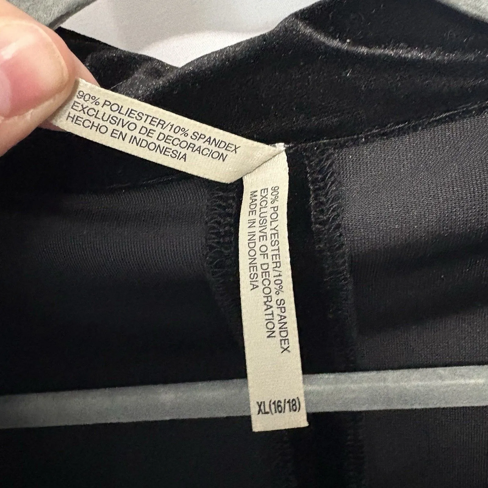 White Stag Sz XL 16-18 Velvet Blazer Jacket Floral Embroidered Collar Whimsigoth - Image 5