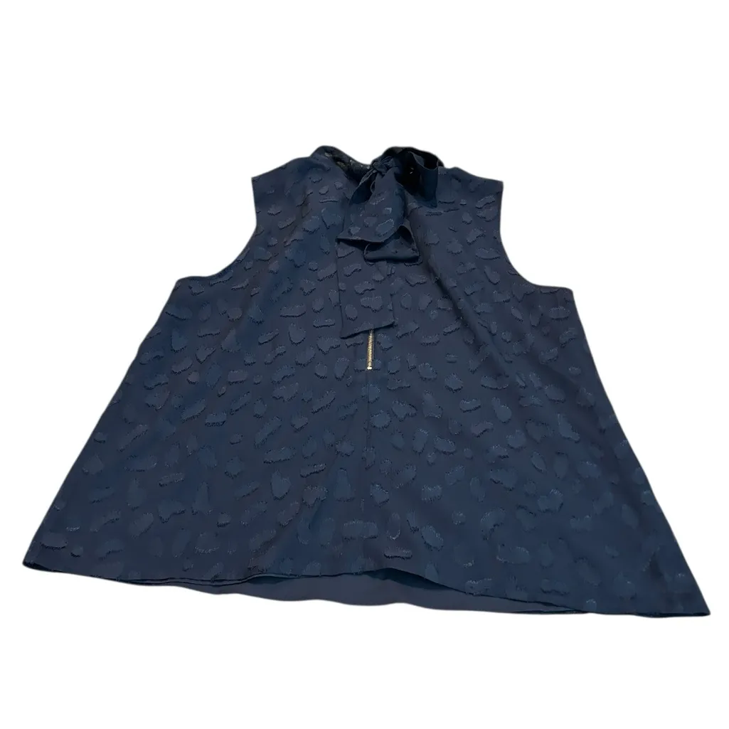 MARIE OLIVER navy silk Ali blouse - Image 6