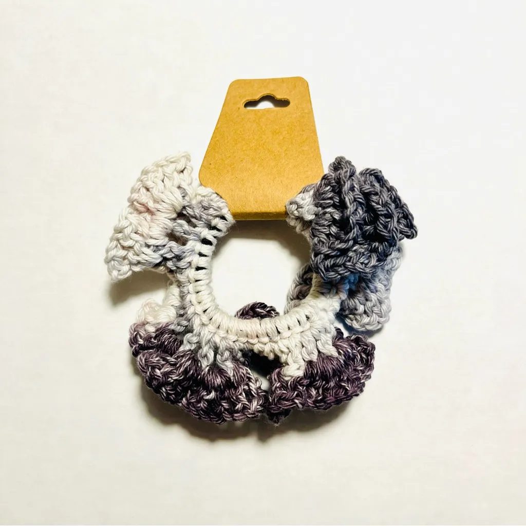 Handmade Crochet Hair Scrunchies Set of 2- NIP - Image 10