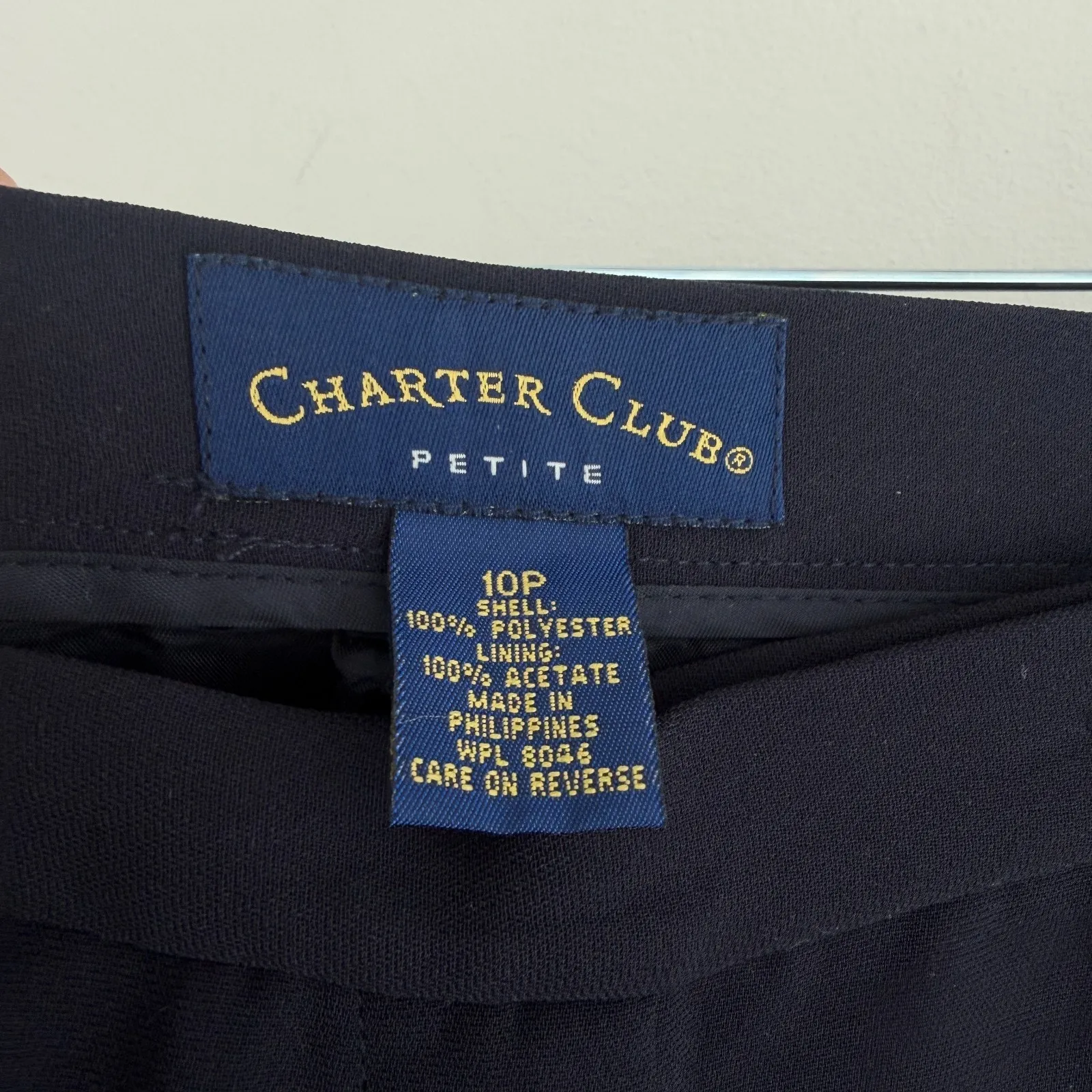 Vintage Pant Suit Womens Small Petite Navy Minimalist Career Quiet Luxury Office Green Size undefined - Image 8