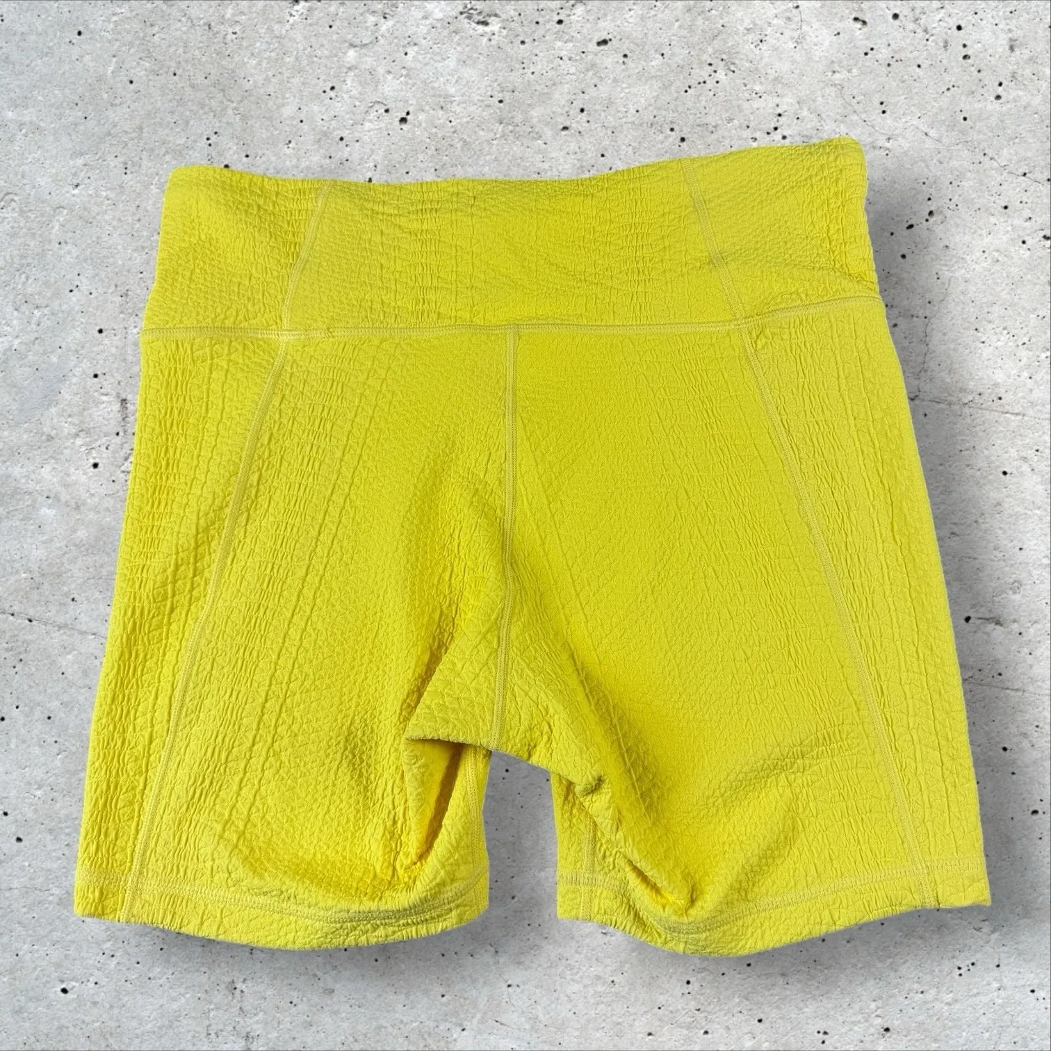 Gigi‎ C Mila Bike Biker Shorts Yellow Sz XL Workout Athletic USA - Image 5