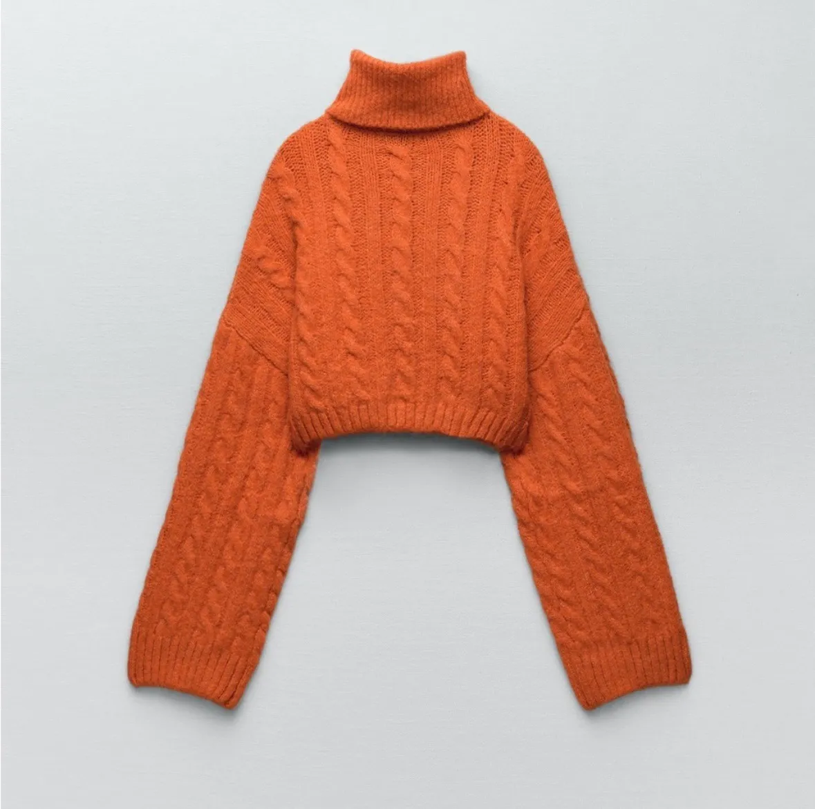 knitted turtleneck sweter top cardigan - Image 2