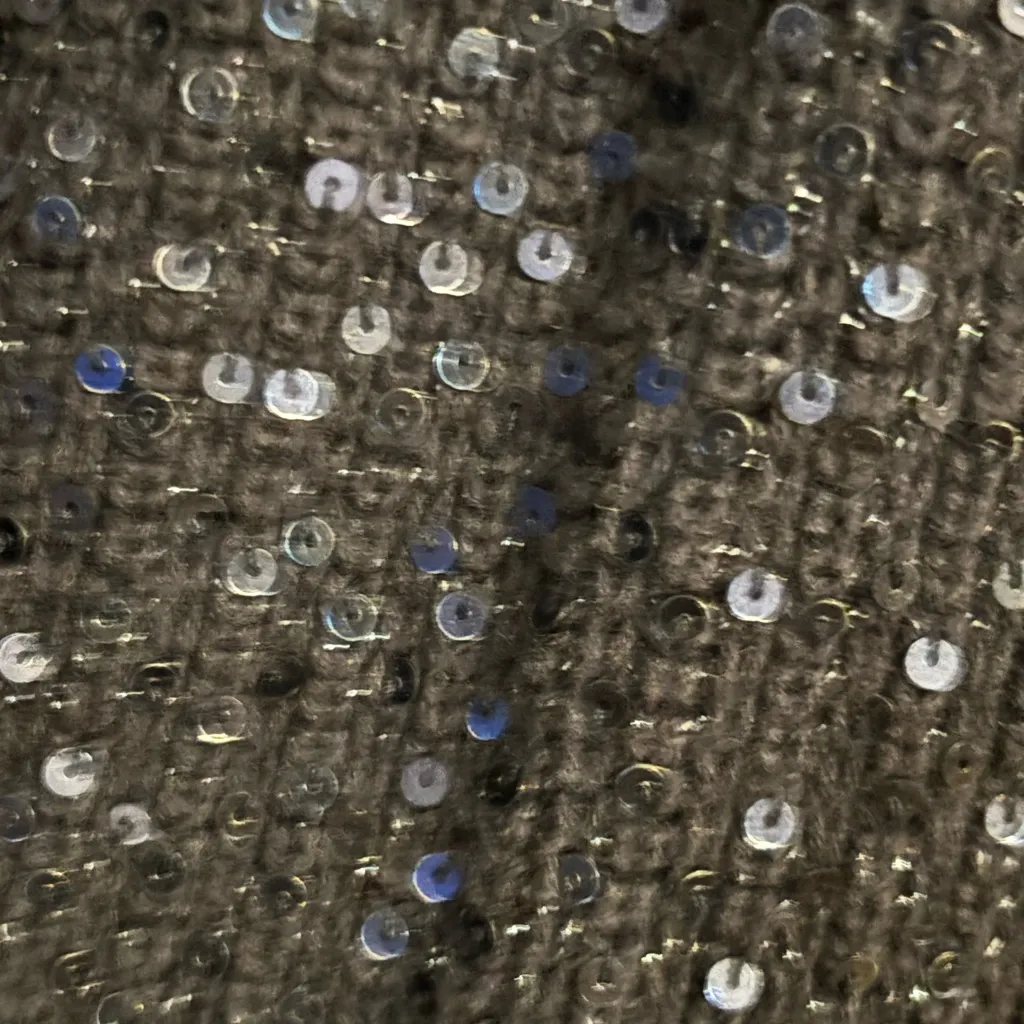 Cache  Black Sequin‎ Long Sleeve Jacket. Size medium - Image 3