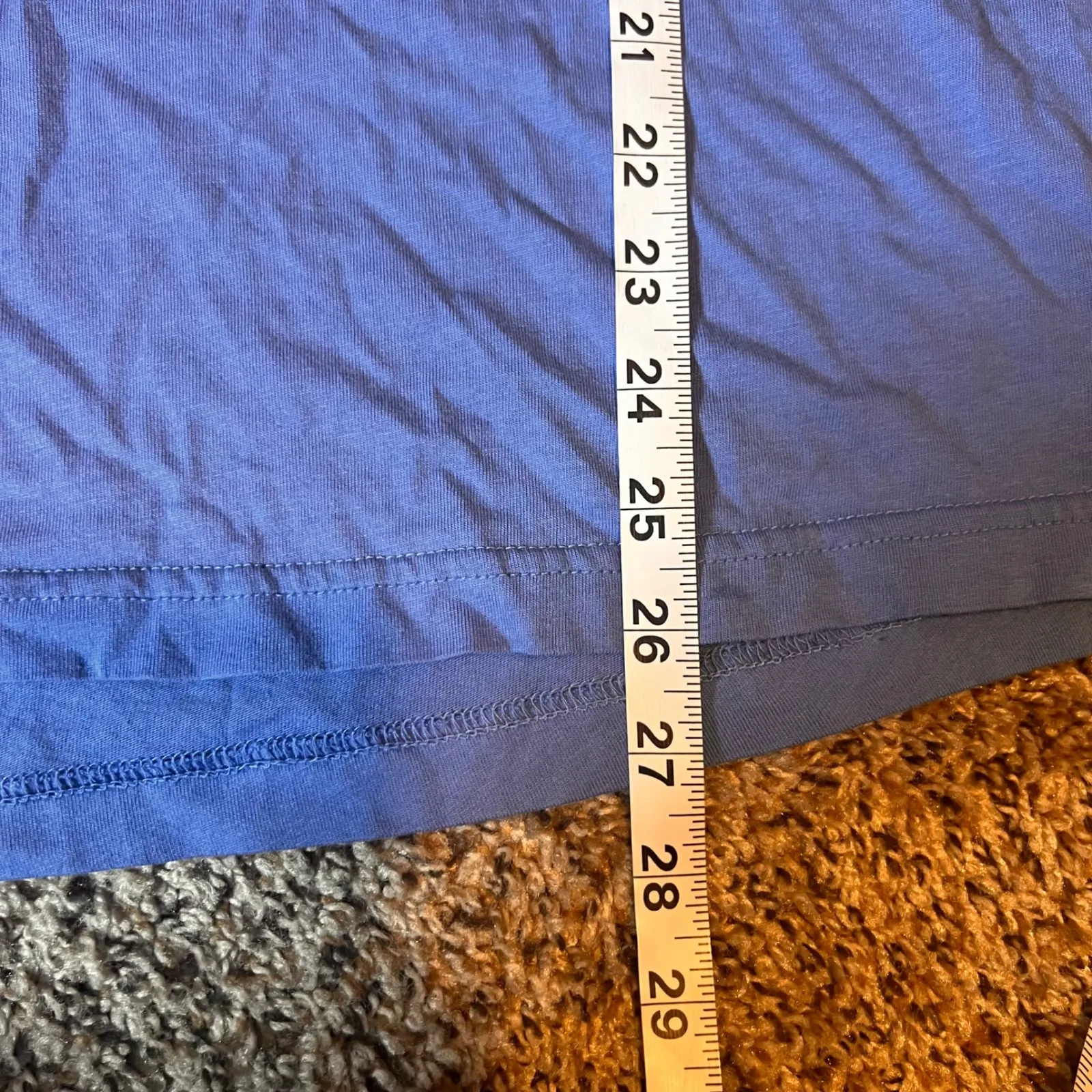 St.‎ John's Bay V-Neck Top Relaxed Fit Casual Blouse Periwinkle Blue 2X - Image 4