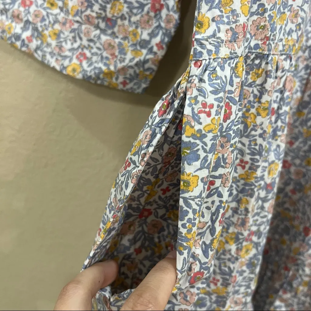 APIECE APART Maurino Floral Drop Waist Mini Dress in Sweet Multi Sz M Luxury EUC - Image 8