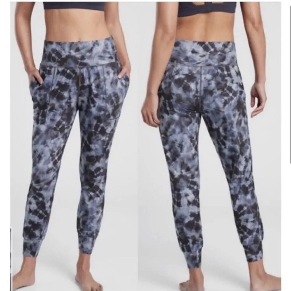 Athleta Salutation Printed Jogger Pant Calypso Navy Size Small - Image 2