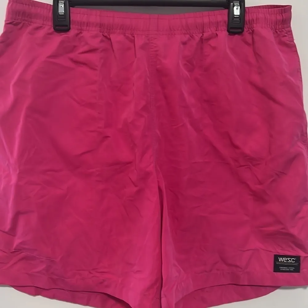 WESC Hot Pink Unisex Shorts Men’s XL Women’s Size XXL EUC - Image 3
