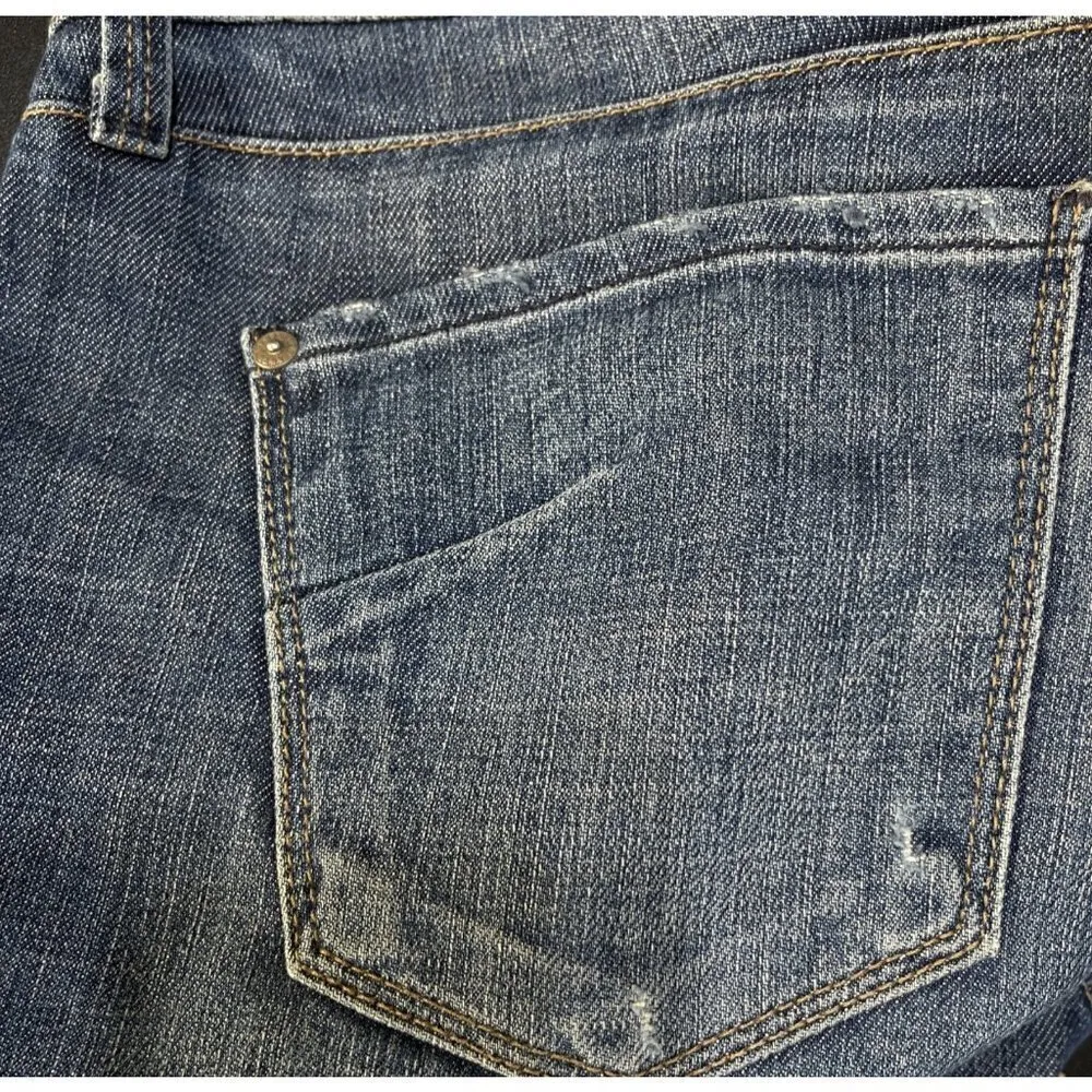 James Jeans NEO BEAU Jeans Split Knee Medium Wash Size 28 - Image 7