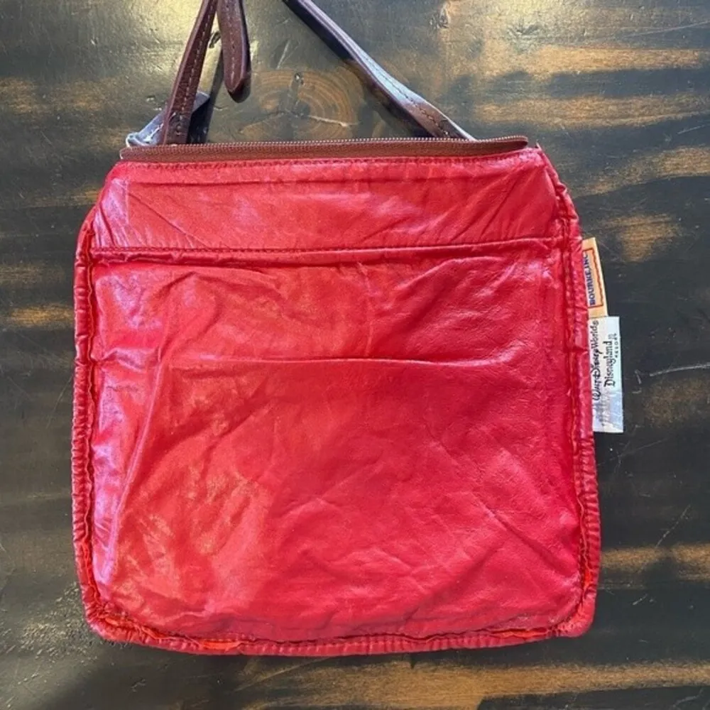 Disney Dooney & Bourke Brown Tonal Mickey Mouse Triple Zip Crossbody Purse - Image 15