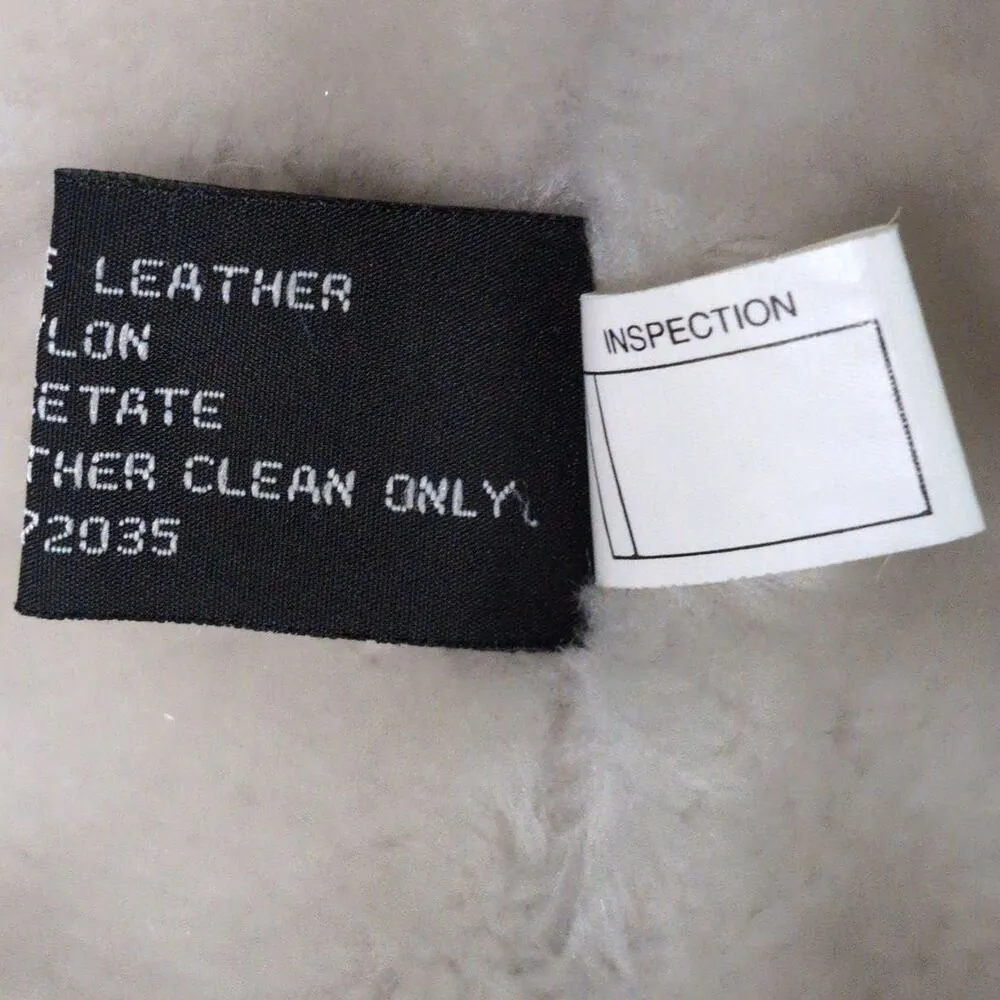 Adler Collection Coat Suede Leather Hooded Fleece Lining Pockets M Tan Size M - Image 8