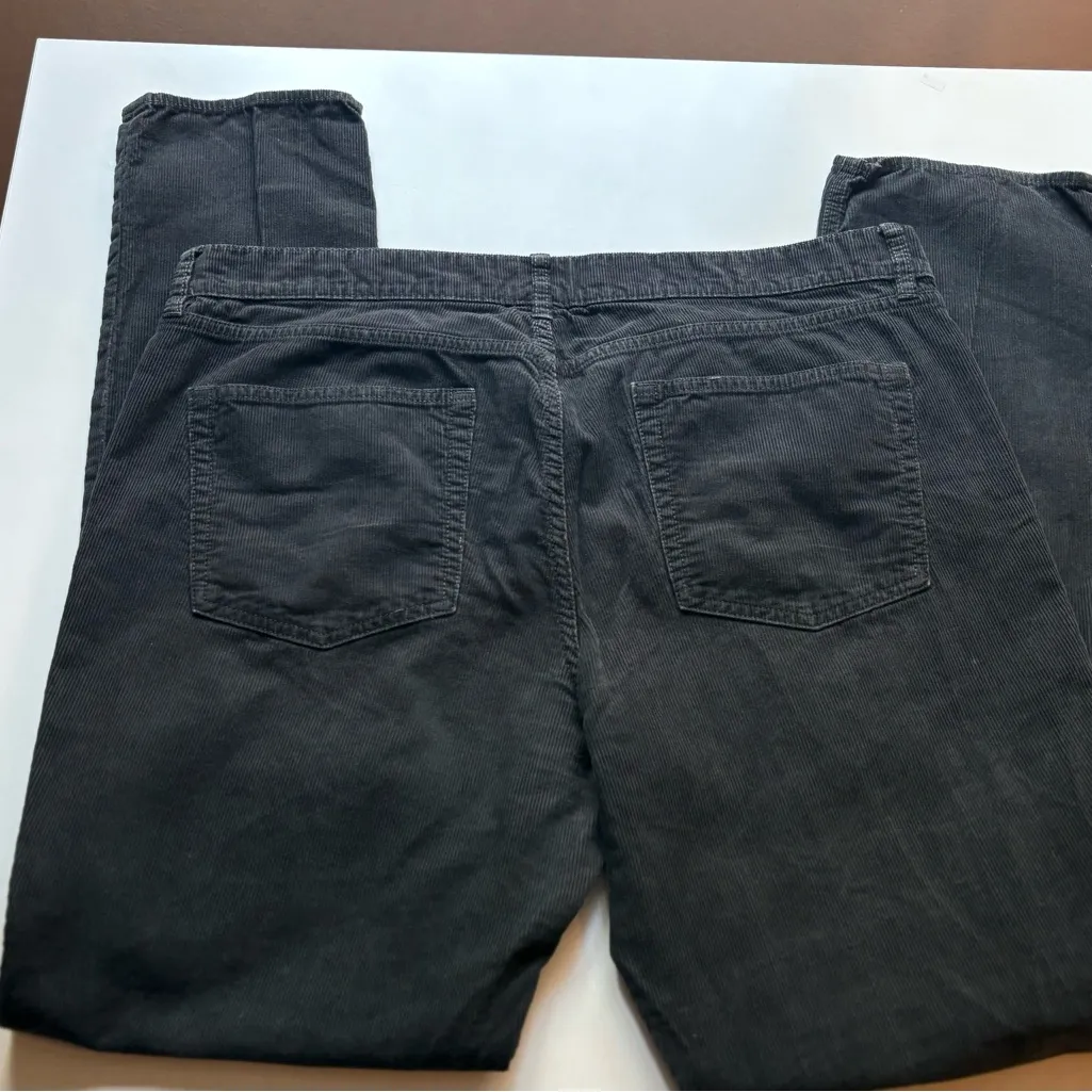 J. Crew Womens Vintage Match Stick  Size 33R Charcoal Relaxed Corduroy Jeans - Image 5