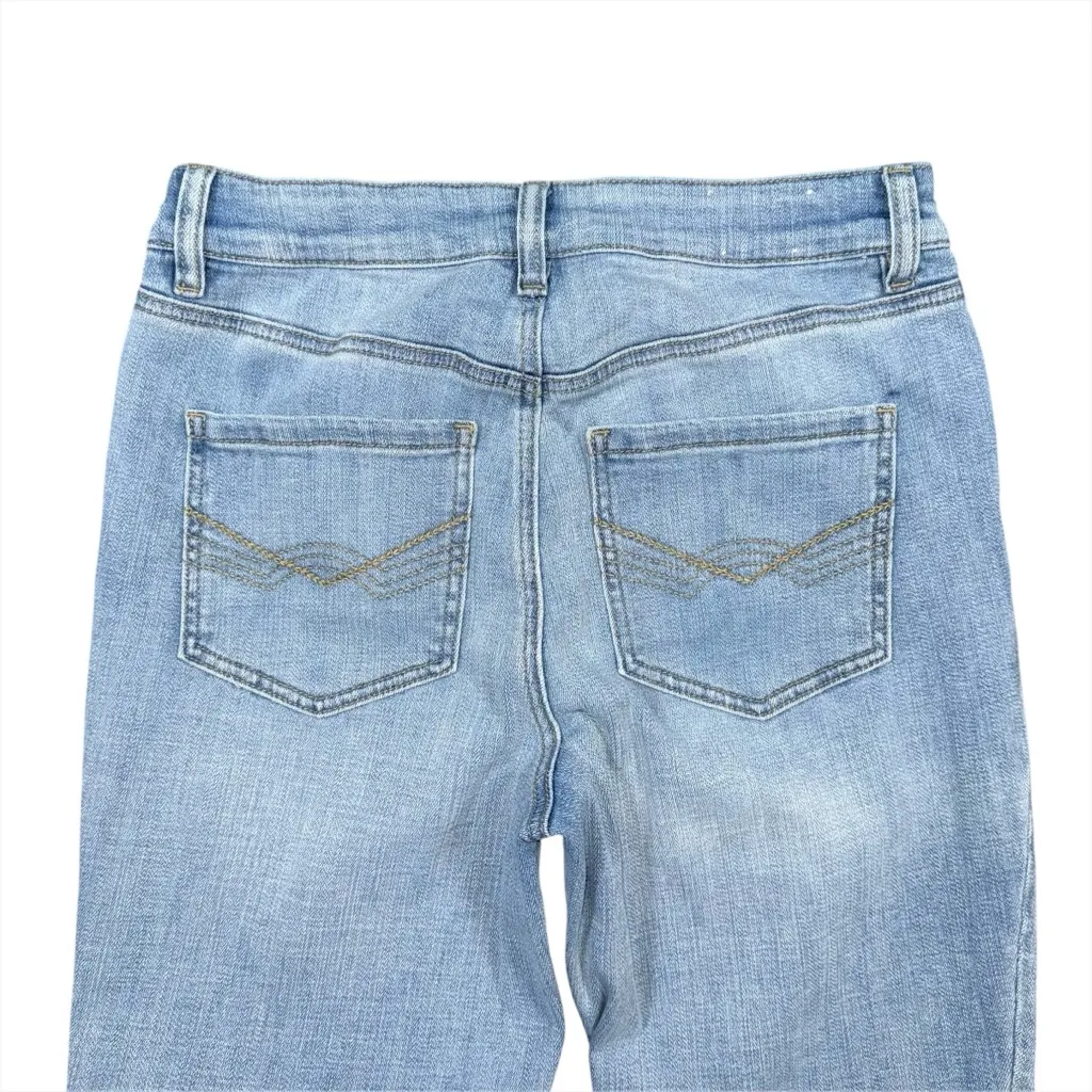 Idyllwind Gypsy High Rise Bootcut Jeans Sz 10 Light Wash Split Raw Hem 30x32 - Image 5