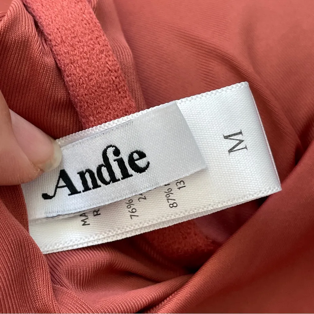 Andie One-Piece Swimsuit vneck womens Orange (medium) beach vacation classic - Image 2