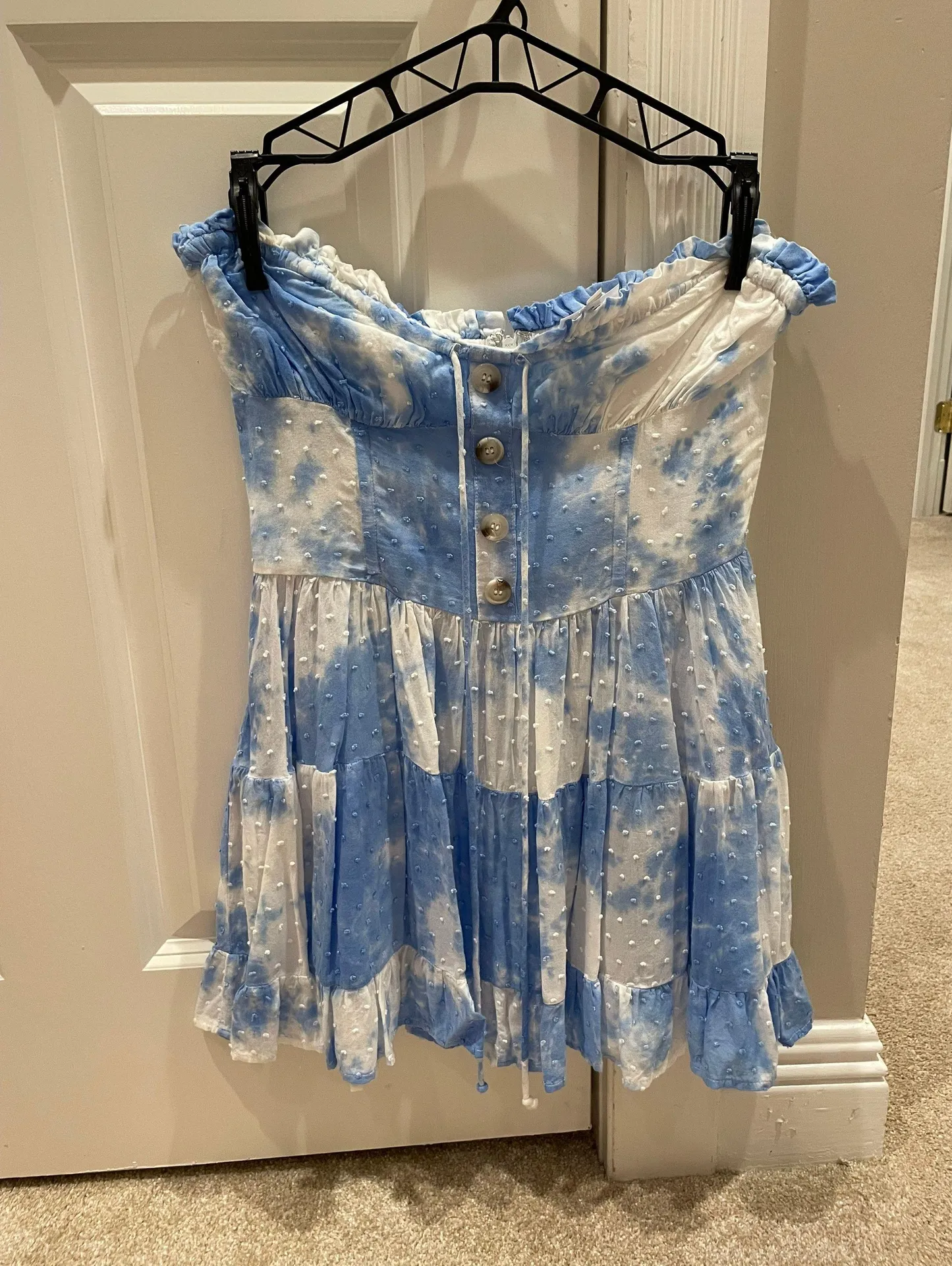 Isabelle's Cabinet  Blue Tie Dye Dress - Image 3