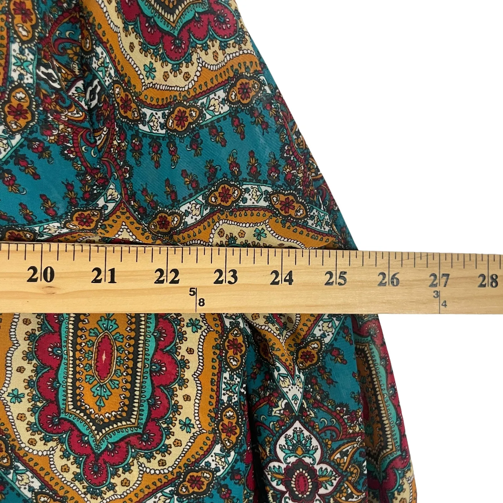 Wrangler‎ NWT Women's Size Medium Multicolor Sheer Western Blouse - Image 7