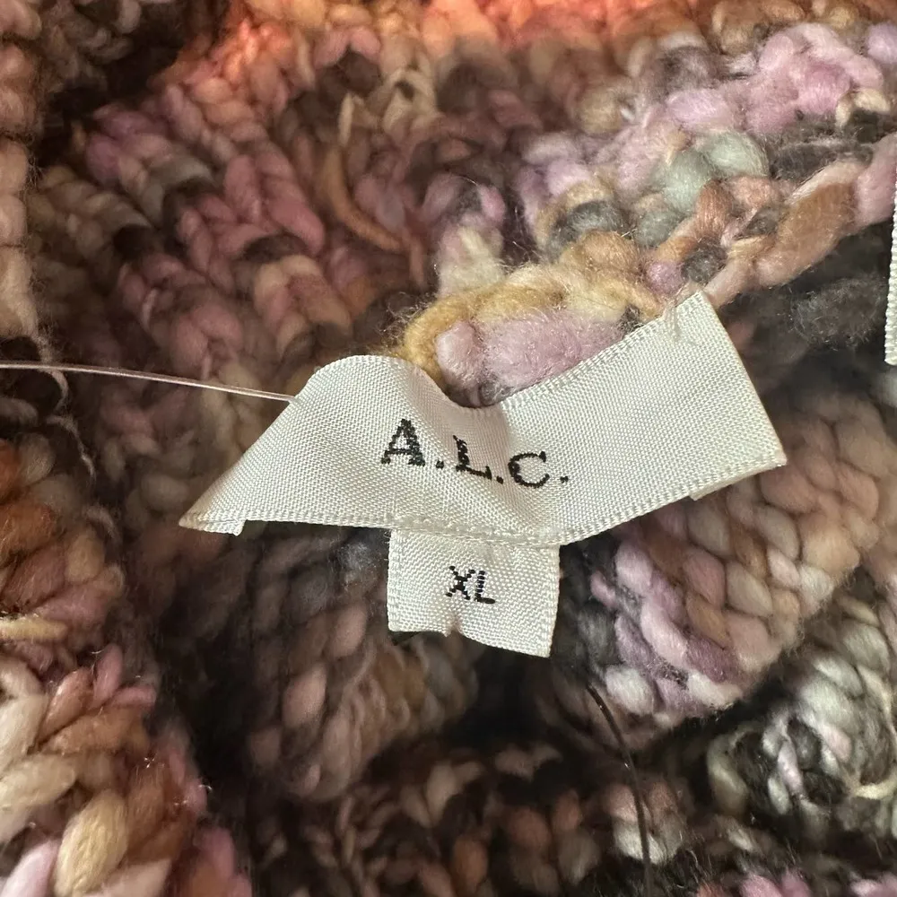 A.L.C. Harper Wool Handmade Turtleneck Sweater Size XL - Image 8