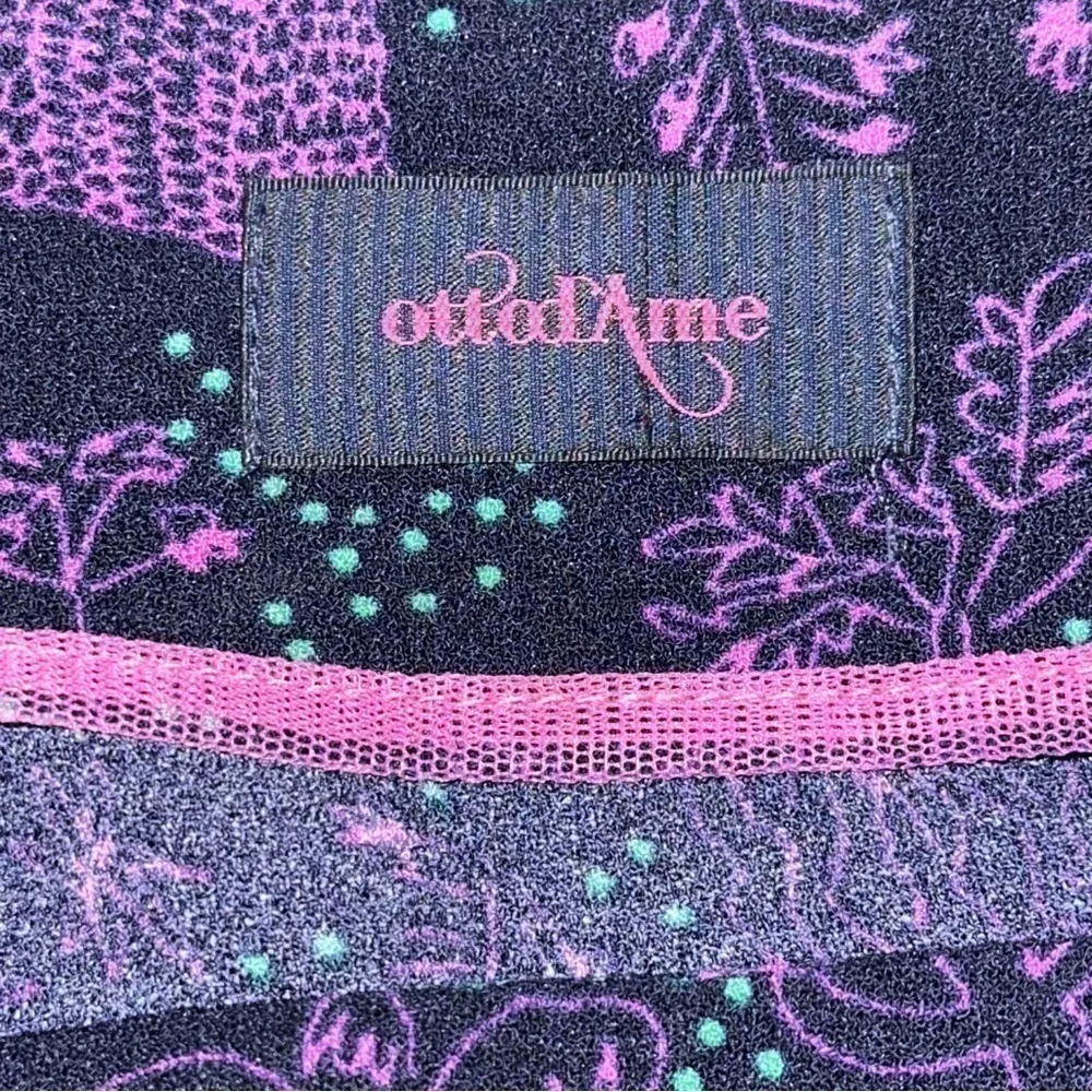 Ottod’Ame Women’s Size 6 Purple Tree Floral Printed 3/4 Sleeve Shift Dress - Image 7