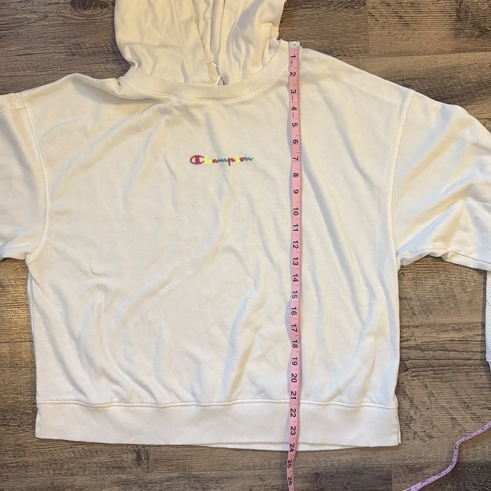 Sporty White Champion Hoodie - Image 4
