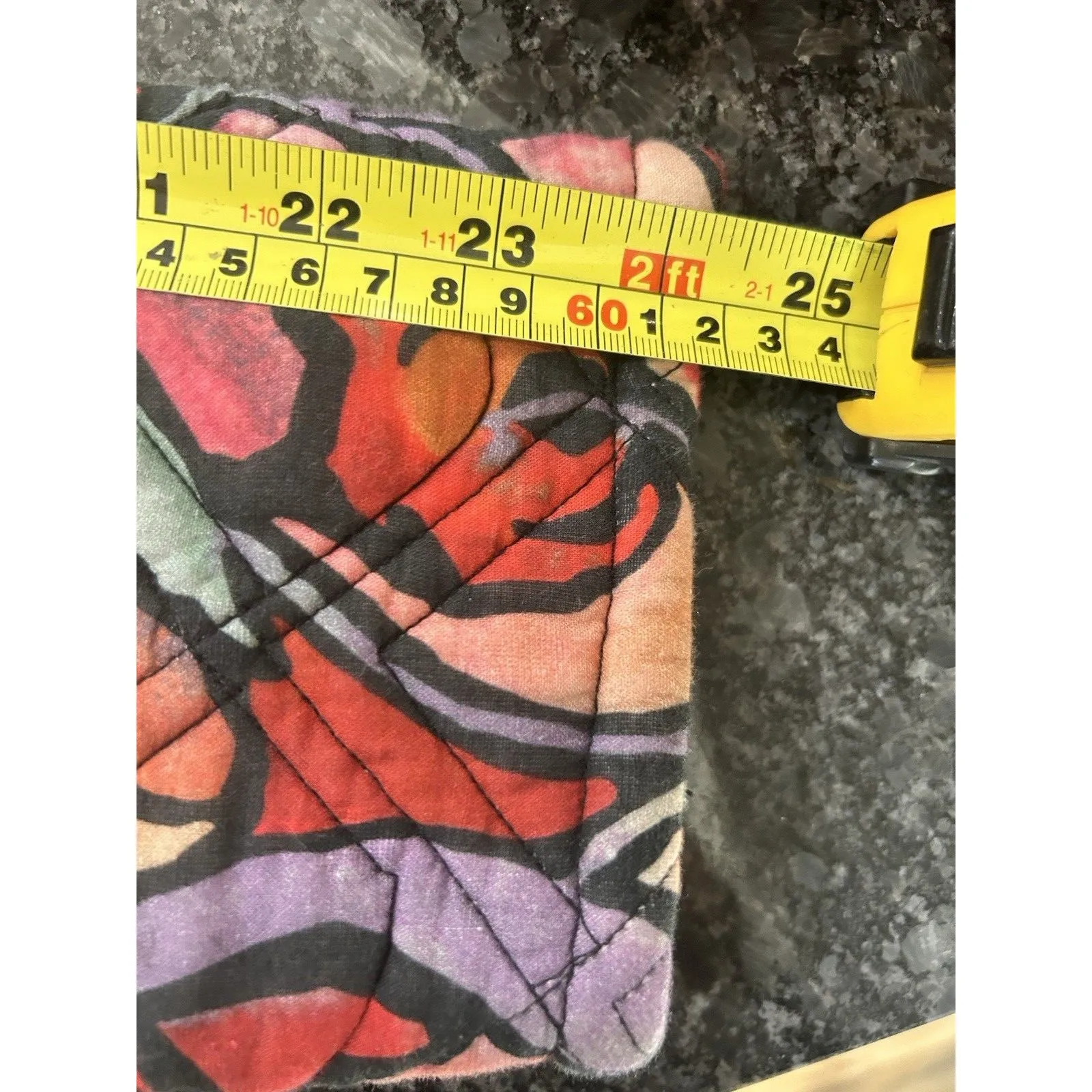 Floral Quilted Jacket Women’s Large Boho Cottagecore Whimsy Artsy Coat Pockets Red - Image 9