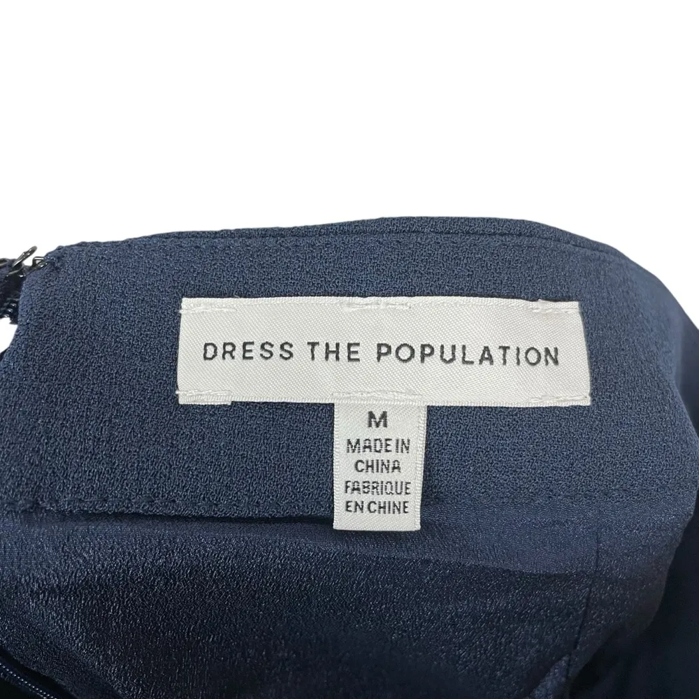 NWT Dress the Population Andreas Wide Leg Trousers in Navy Size M - Image 9