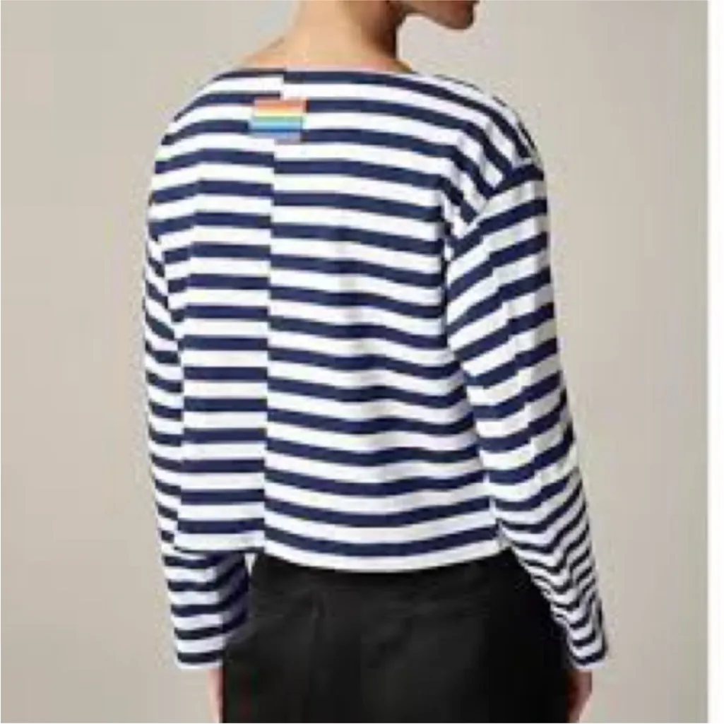 J. Crew Christopher John Rogers X mariner cloth boatneck T-shirt Size XS NEW - Image 2