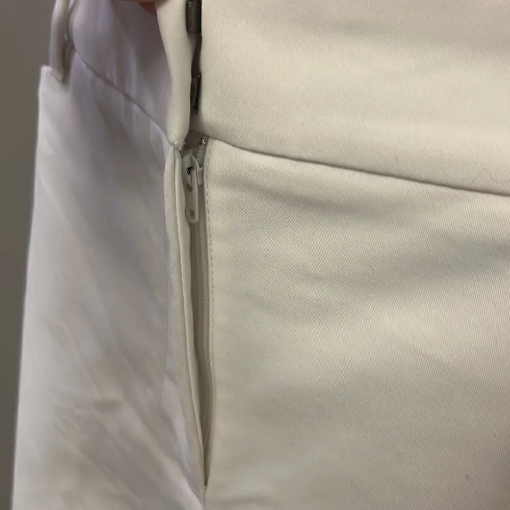 White House Black Market Cream “Perfect Form” Straight Crop Pants- Size 12 - Image 7