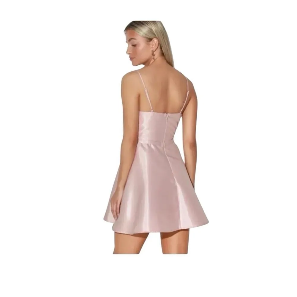 Lulu’s  Light Pink Satin Skater Dress NWT - Image 7