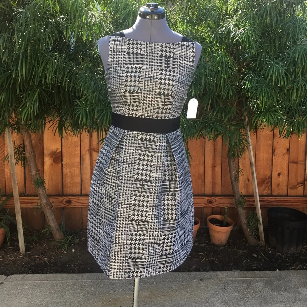 Jessica Simpson Houndstooth A-Line dress - Image 2