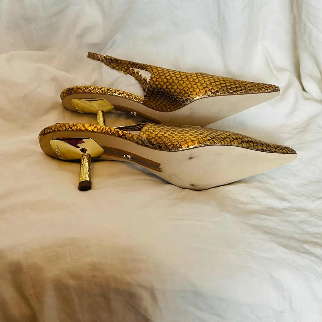 Sam Edelman Baker sling-backs strap, kitten heels Size 7 - Image 6