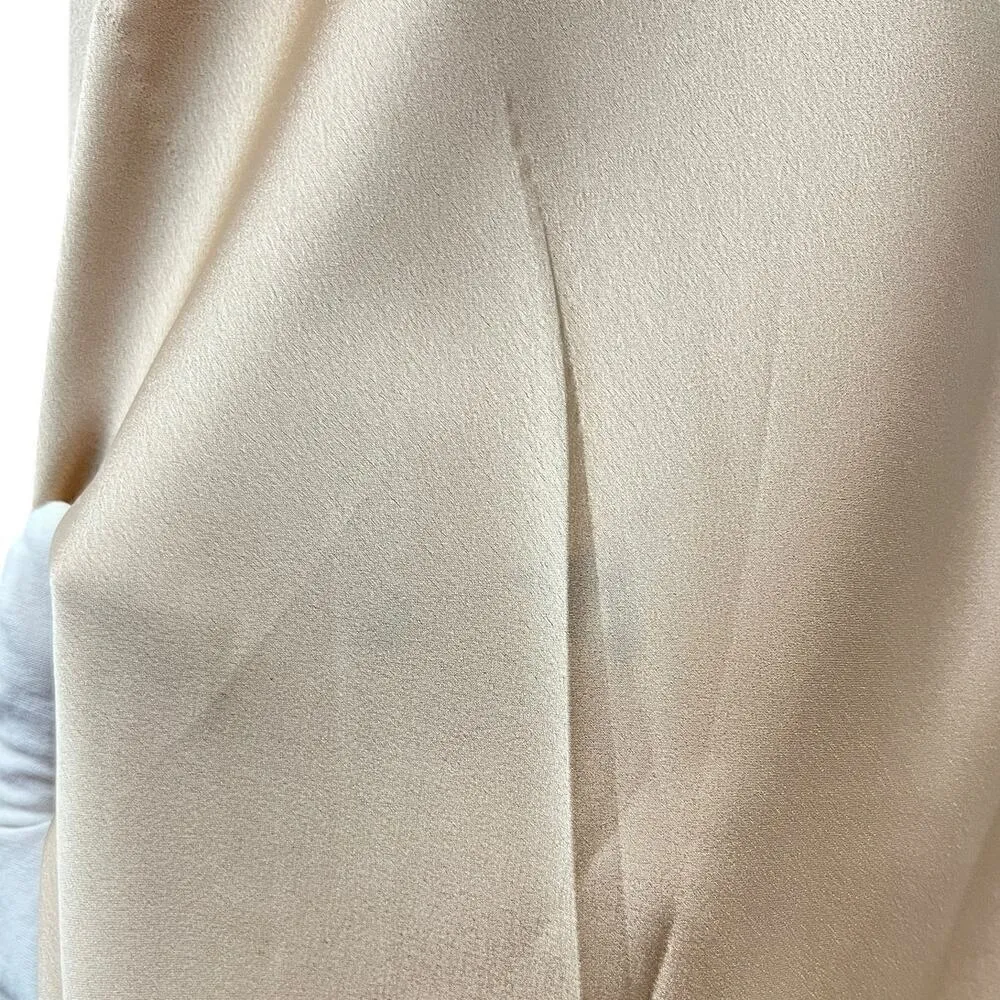 Show Me Your Mumu Verona Cowl Dress Champagne Luxe Satin size Small (with flaws) - Image 9