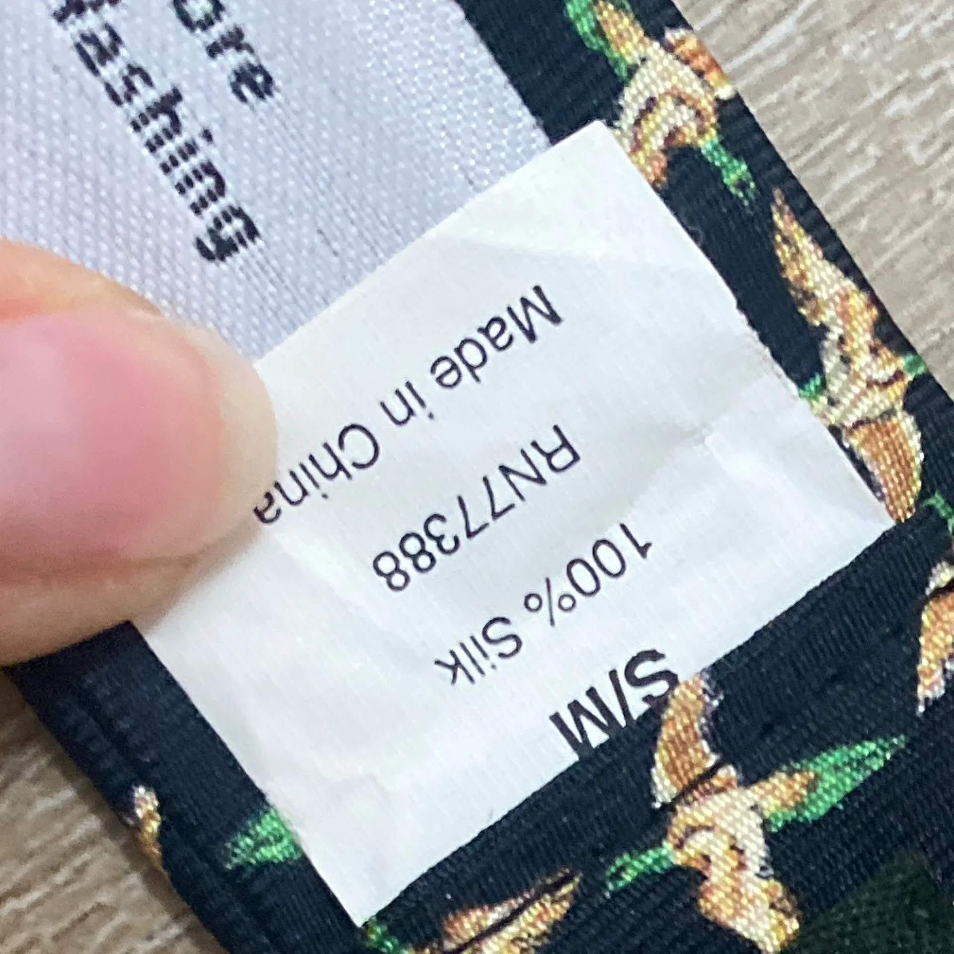 J. Crew 100% Silk Ribbon Belt Mallard Duck Print Navy Blue S/M Preppy Nautical - Image 6