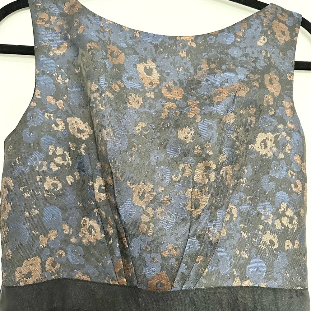 Emily and Fin XS formal Black dress floral cinched waist - Image 3