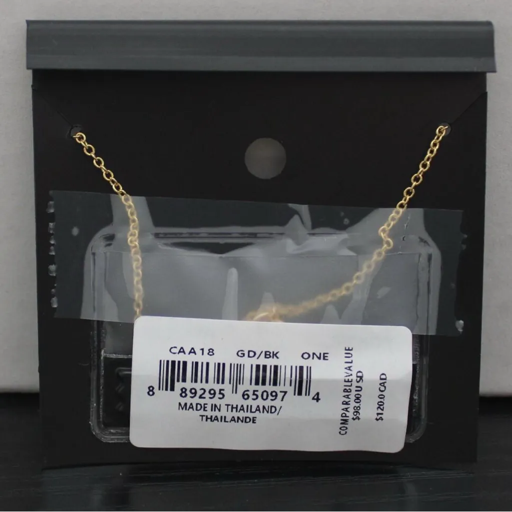 New Coach Cherry Charm Pendant Necklace; Gold/Red. With Tag, Card and Polybag - Image 2