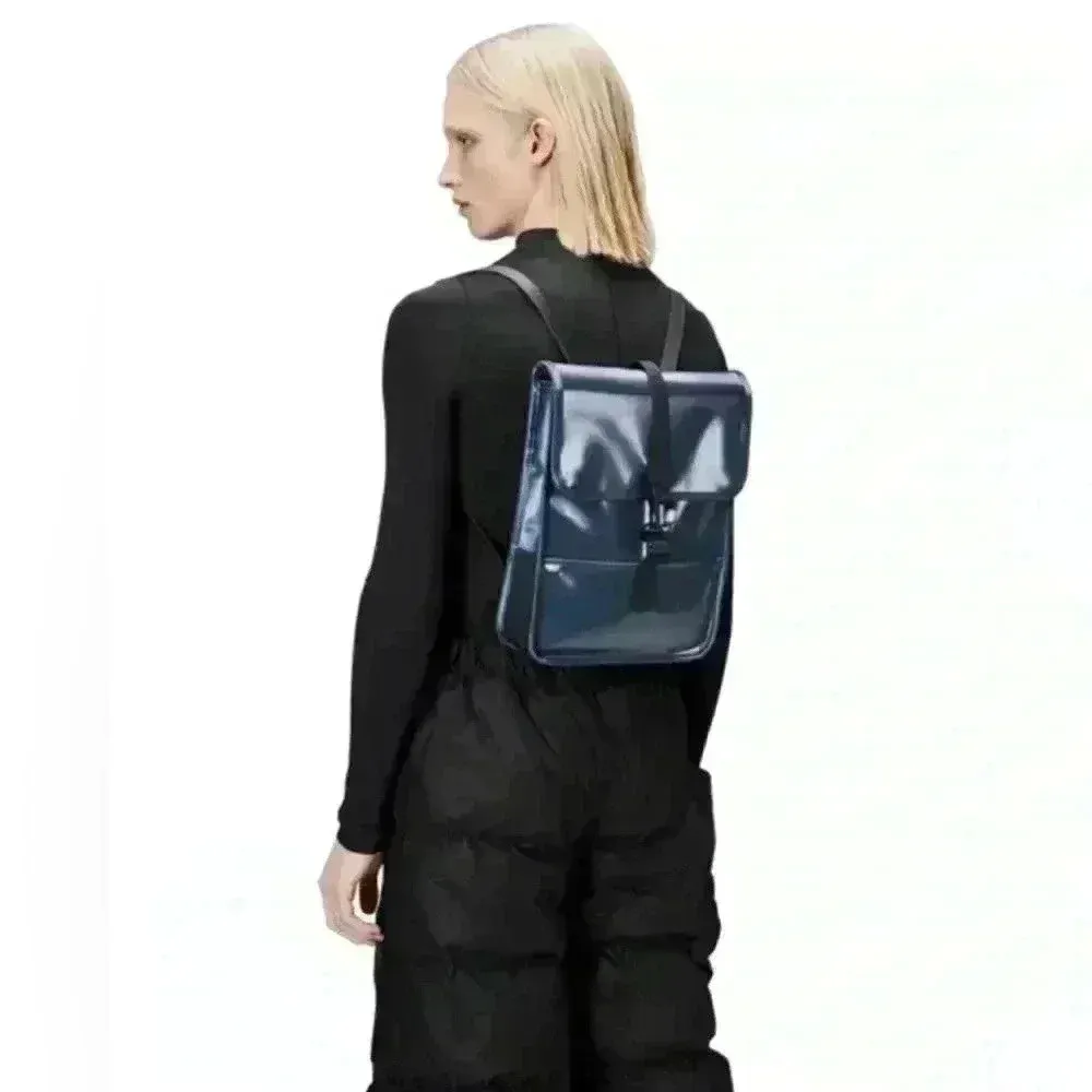 NWT Rains Backpack Micro W3 in Sonic Holographic Blue~STILL IN PACKAGING! - Image 2