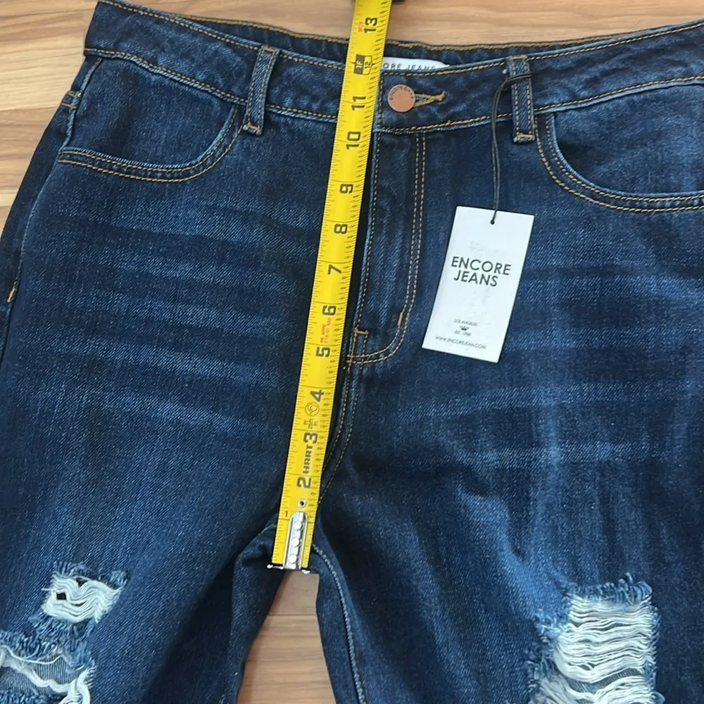 Ripped Dark Blue Jeans - Image 7