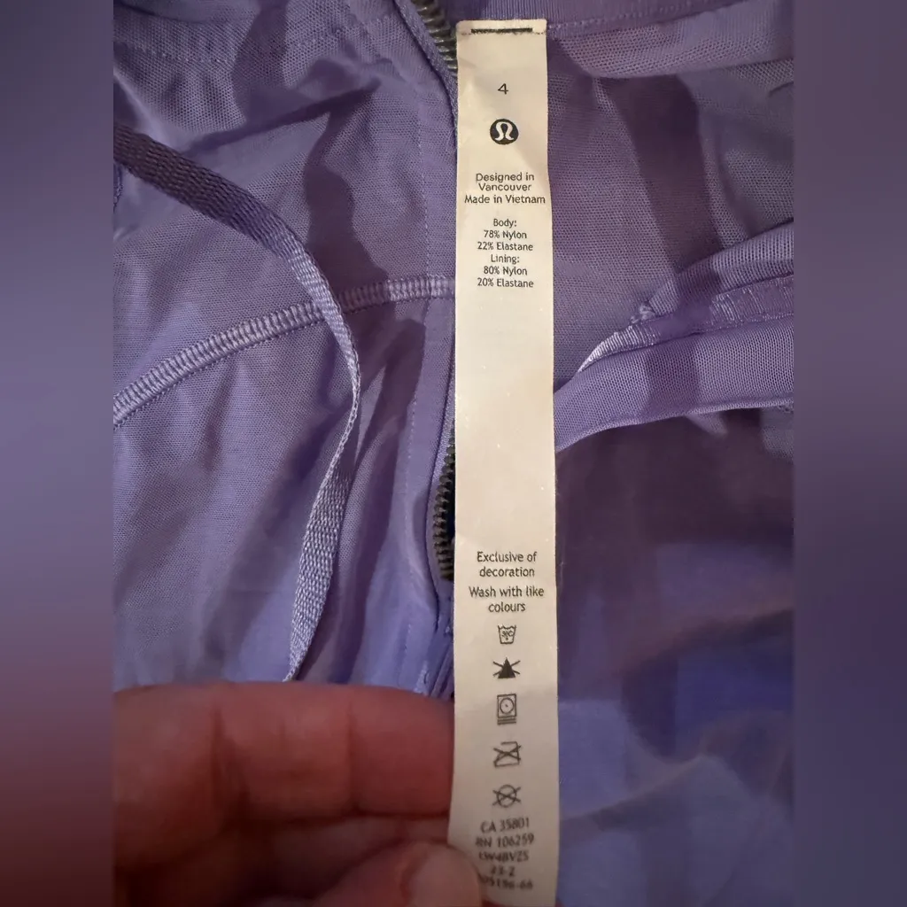 NEW!! Lululemon Nulu Mesh Cropped Define Jacket Coat Charged Indigo NWOT Size 4 - Image 9