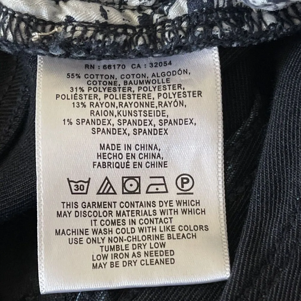 Pilcro and the Letterpress SZ 25 Skinny Jeans Mid-Rise Stretch Zip-Fly Dark Wash - Image 11