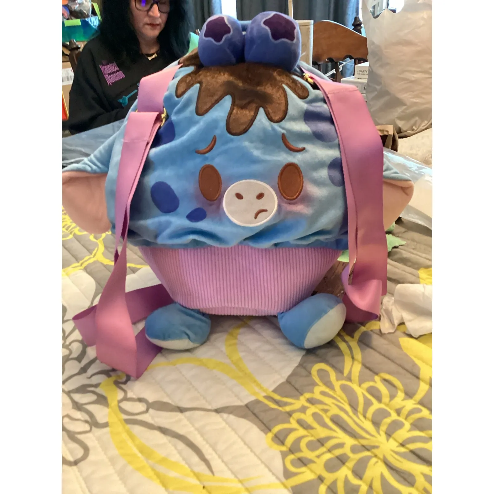 NWT Disney Parks Munchlings Eeyore Blueberry Muffin Baked Treats Collection Bag - Image 5