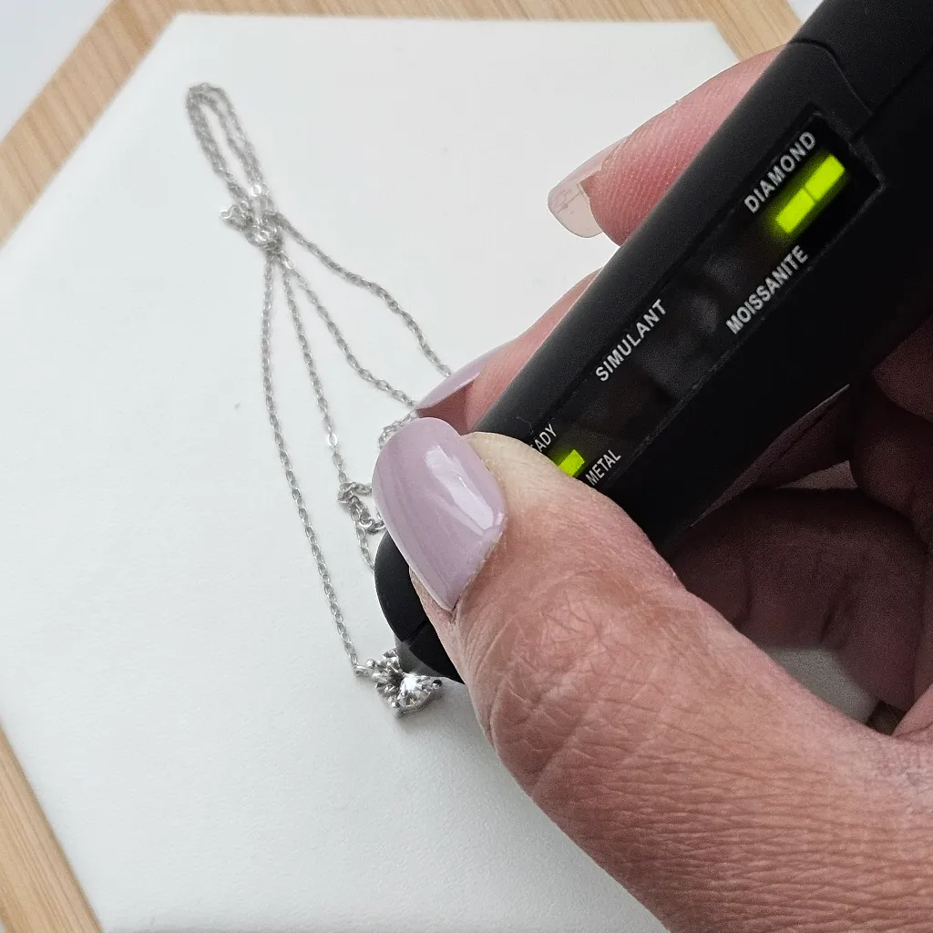 1ct Round Moissanite Necklace - Image 4