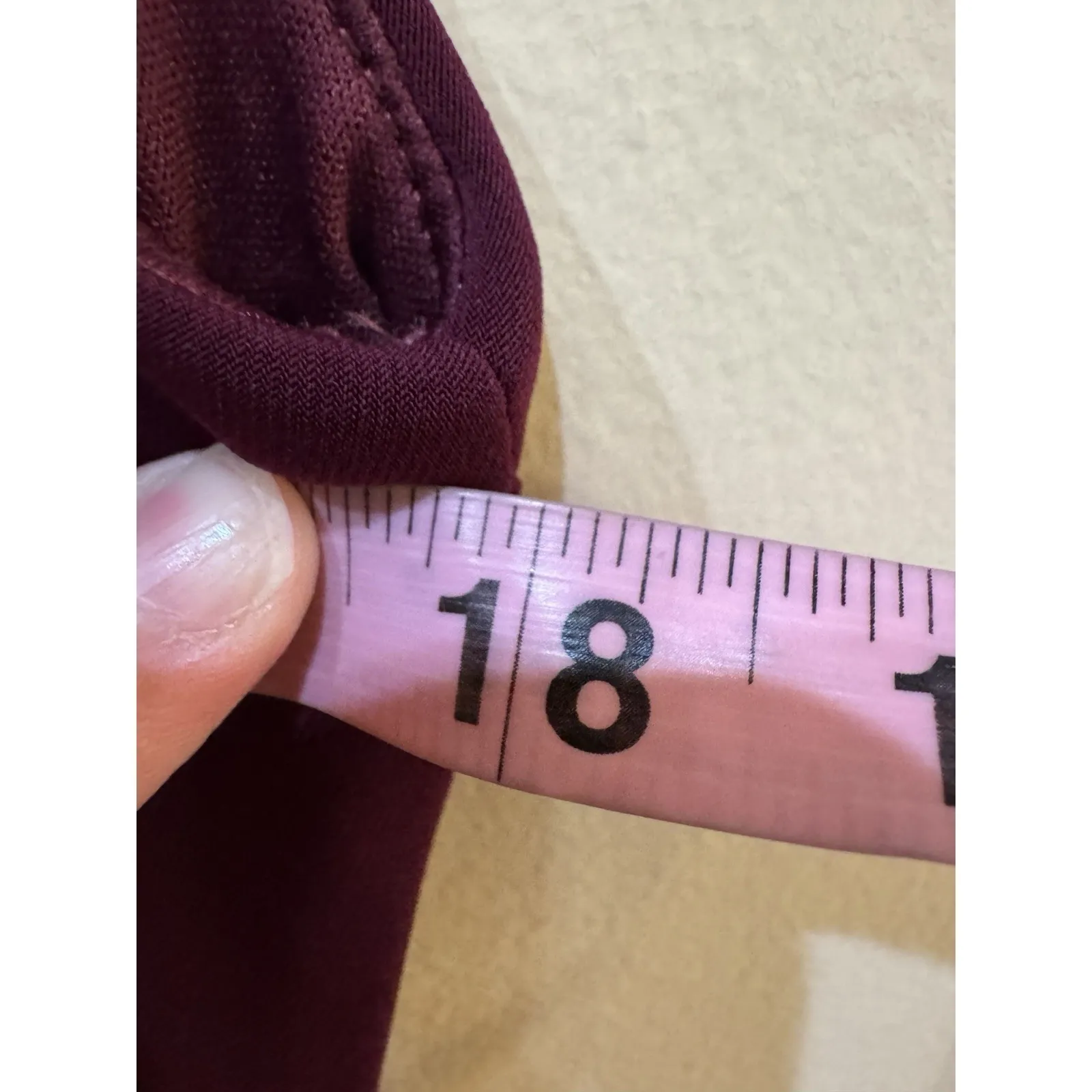 La Femme Knot Dress‎ Size 14 Dark Berry Red Column Gown Side Ruched Drapey - Image 8